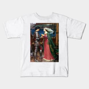 Tristan and Isolde with the Potion by John William Waterhouse Kids T-Shirt